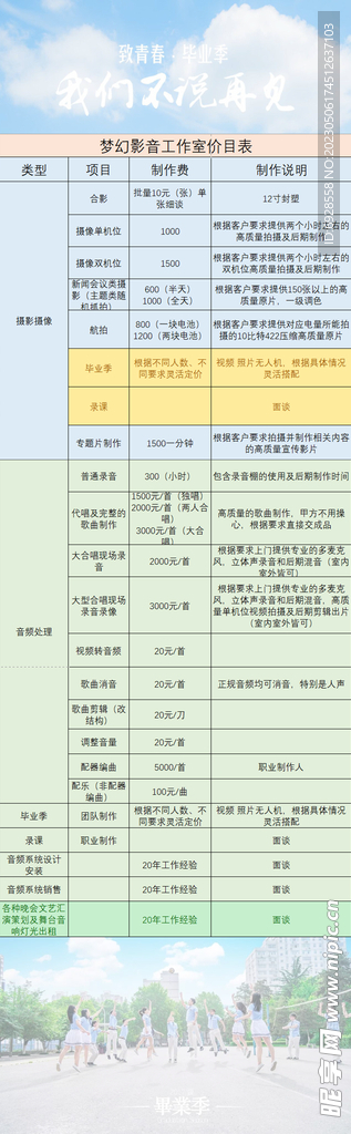 汉中会所大项服务项目表