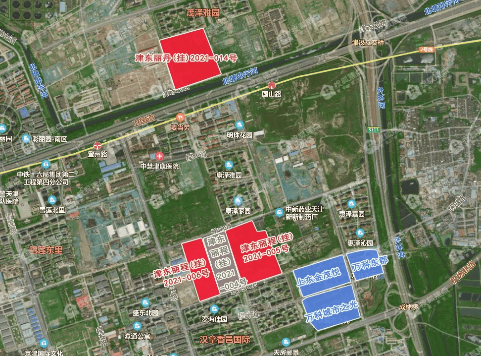天津东丽炮台地位图