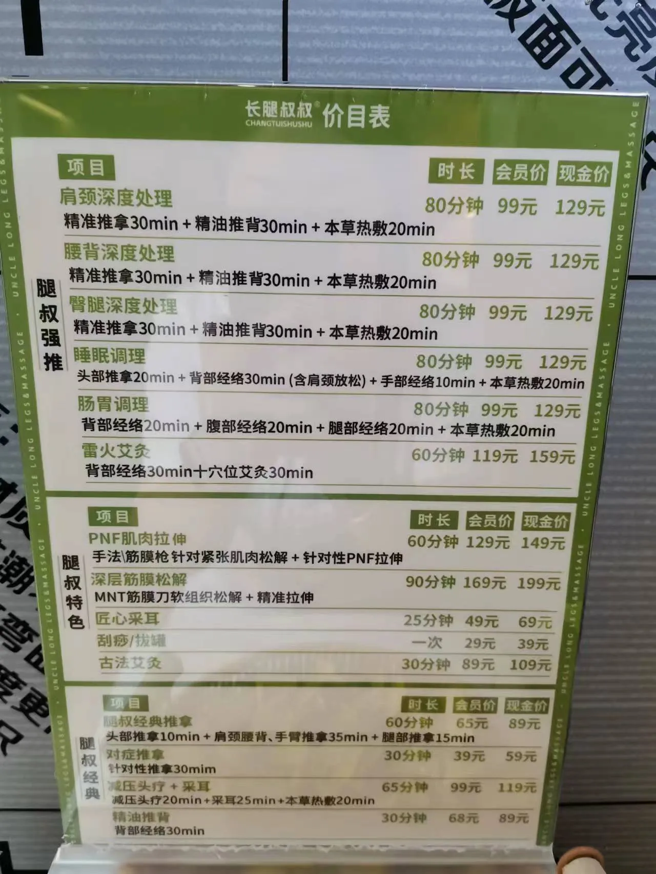 成都推拿店快餐价值