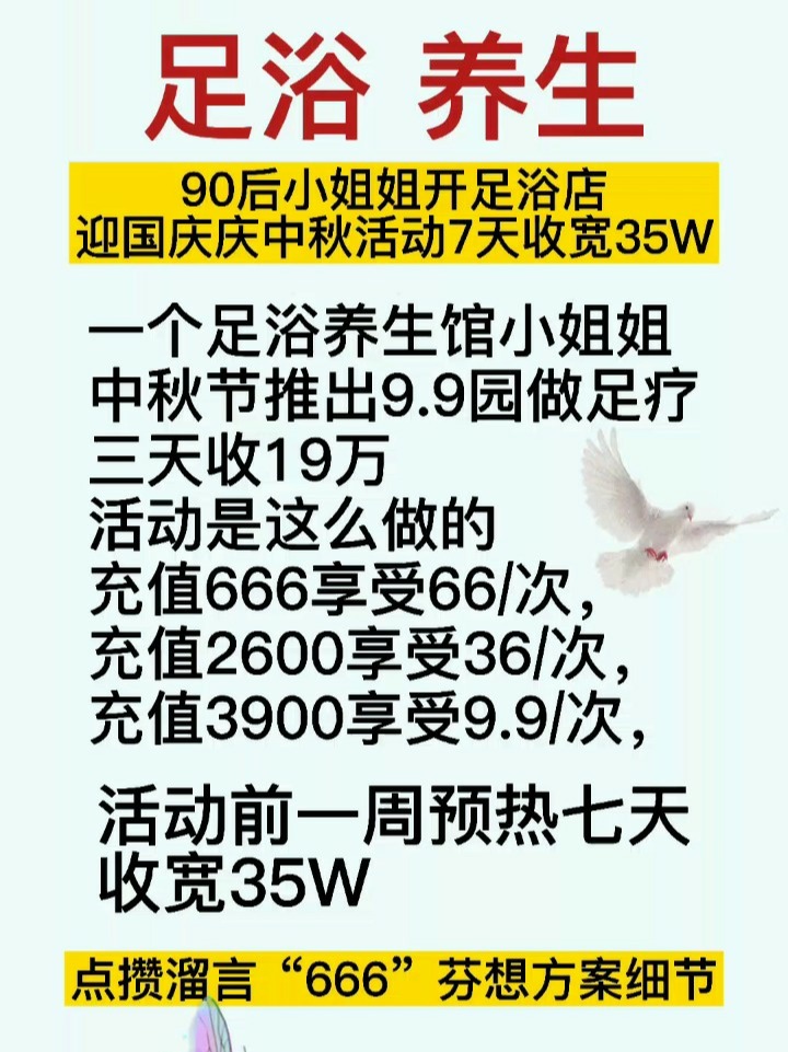足浴店大活小活划分几多钱