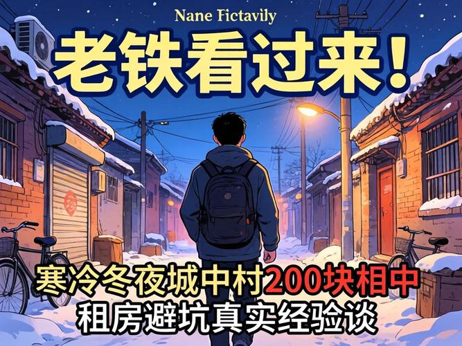 寒冷冬夜城中村200块相中