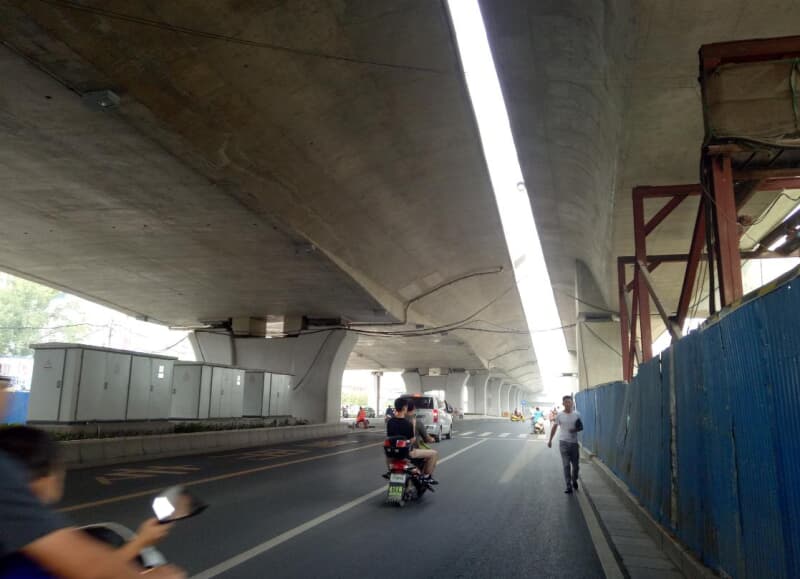 淡水立交桥街边鸡在那一段路
