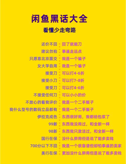 咸鱼上有哪些隐语