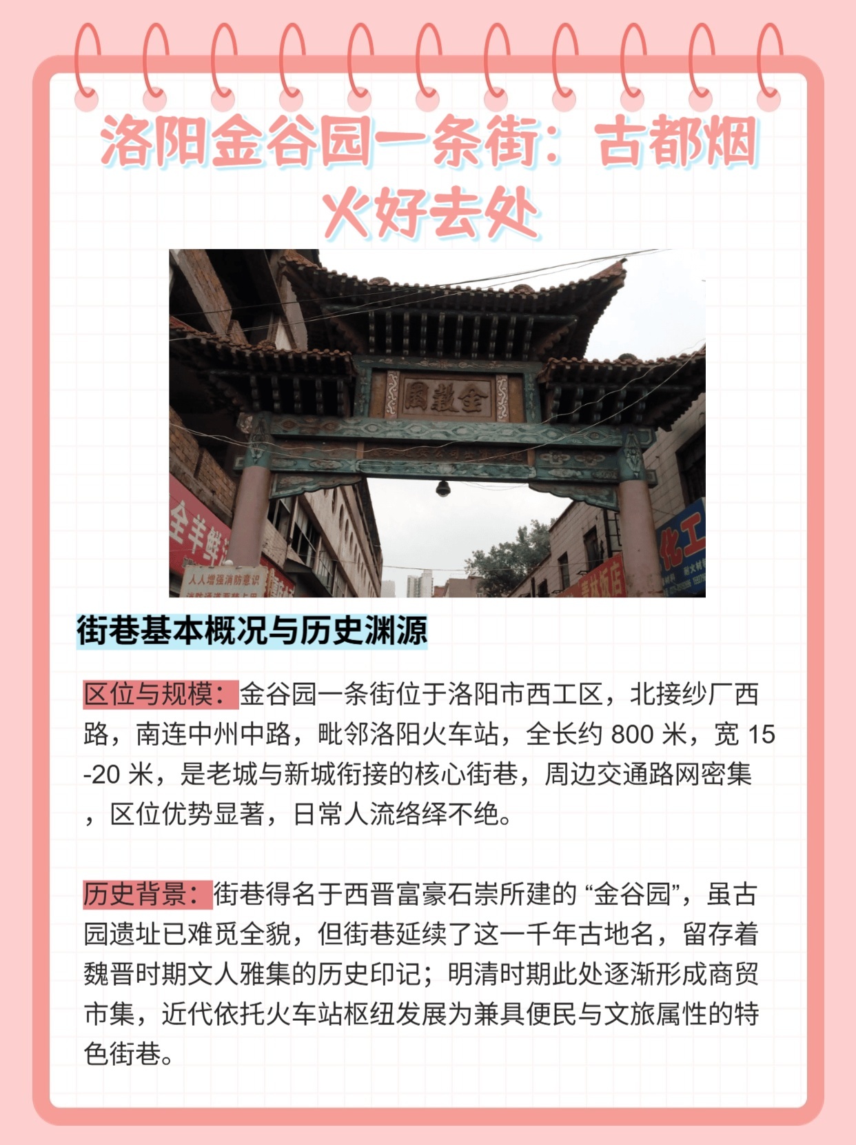 洛阳金谷园幼小路在哪个地位