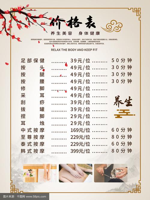 足疗店胸推推拿几多钱