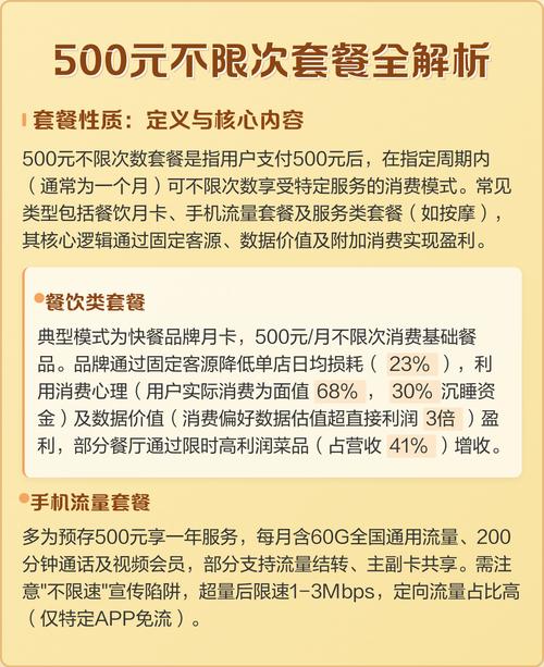 500元不限次数套餐