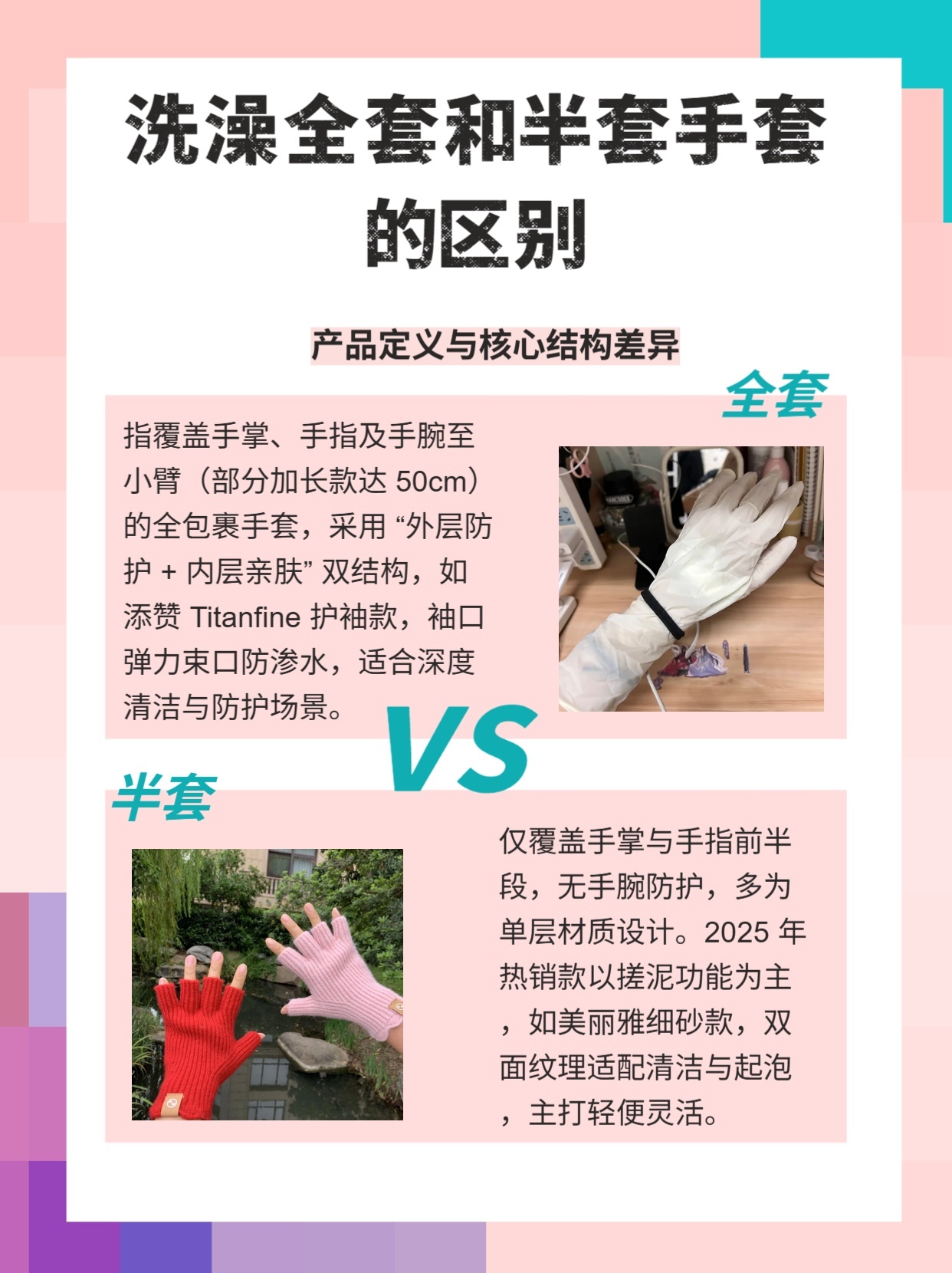 全套和半套手套的区别