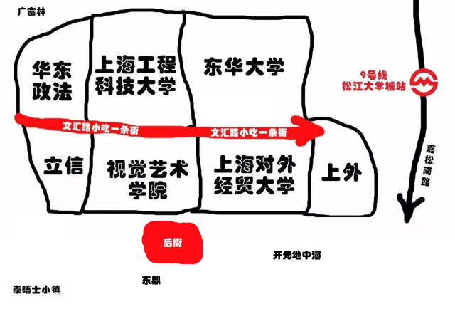 上海大学城找学生记号