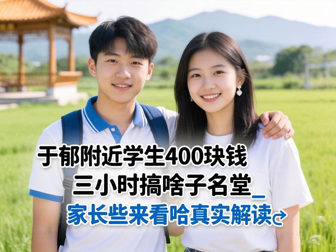 于都四周学生400块钱三小时搞啥子名堂_家长些来看哈真实解读