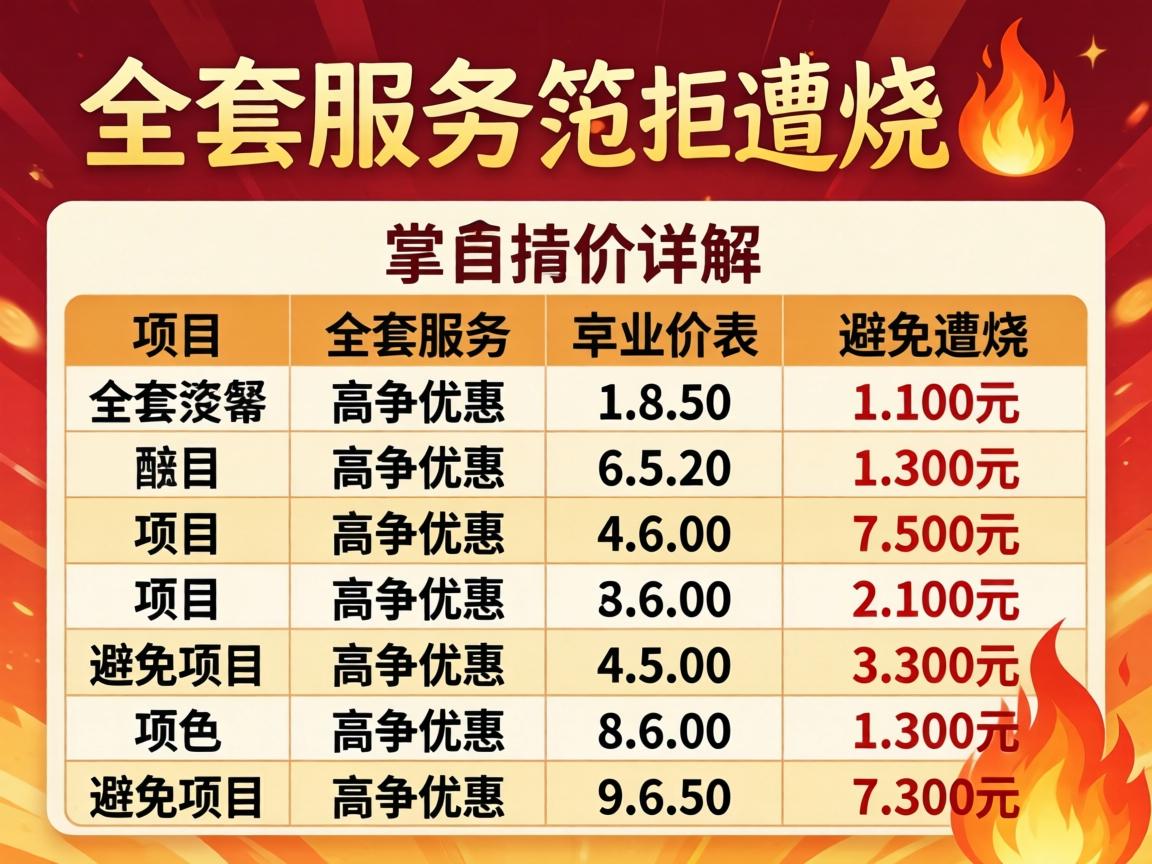 È«Ì×ЧÀͰüÀ¨ÏîÄ¿|Ïê½âÓë¼Û¸ñ±í ÖÆÖ¹ÔâÉÕ?