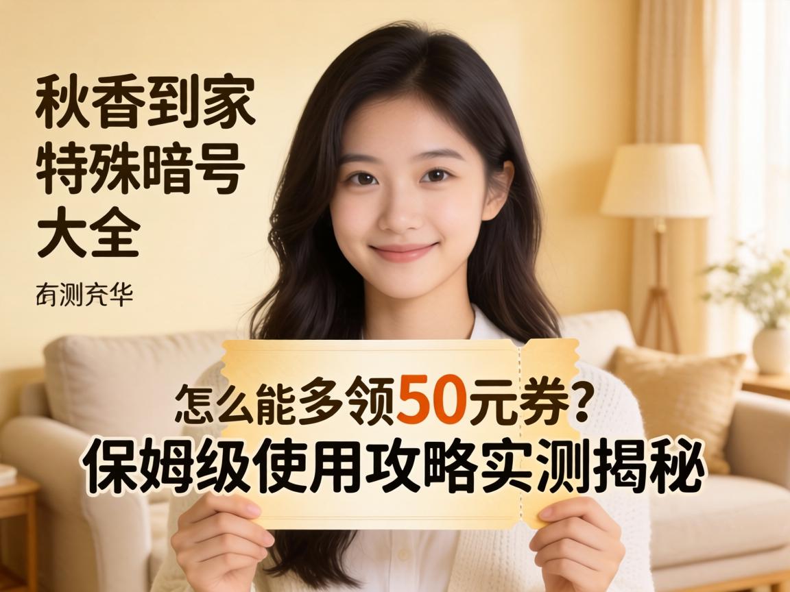 秋香到家特殊暗号大全有哪些？怎么用能多领50元券？保姆级使用攻略实测揭秘！
