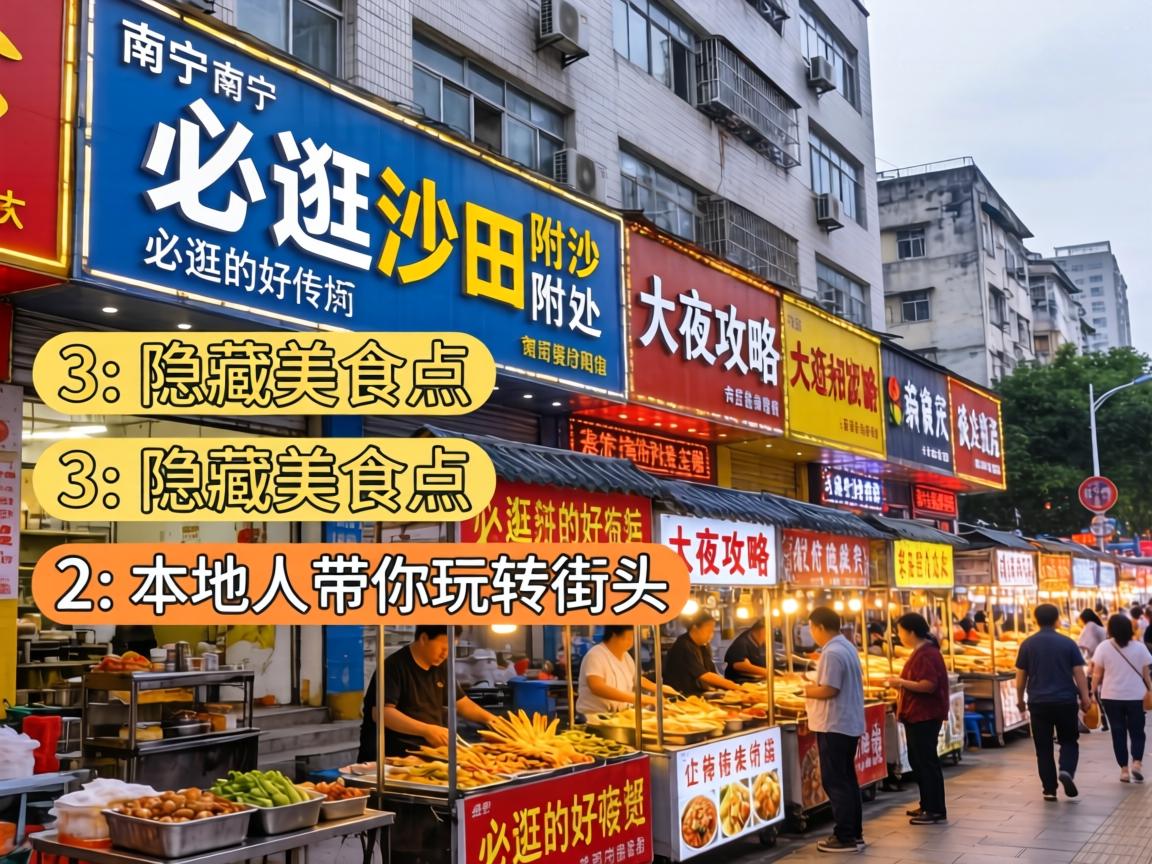 南宁大沙田附近有哪些必逛的好去处?3个隐藏美食点、2大夜市攻略,本地人带你玩转街头!