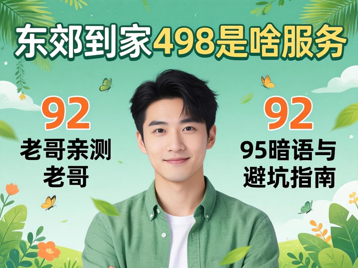 东郊到家498是啥服务？老哥亲测解读92、95暗语与避坑指南