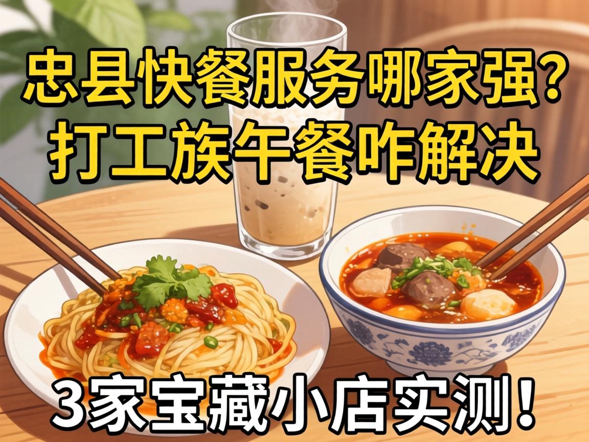 忠县快餐服务哪家强？打工族午餐咋解决，3家宝藏小店实测！