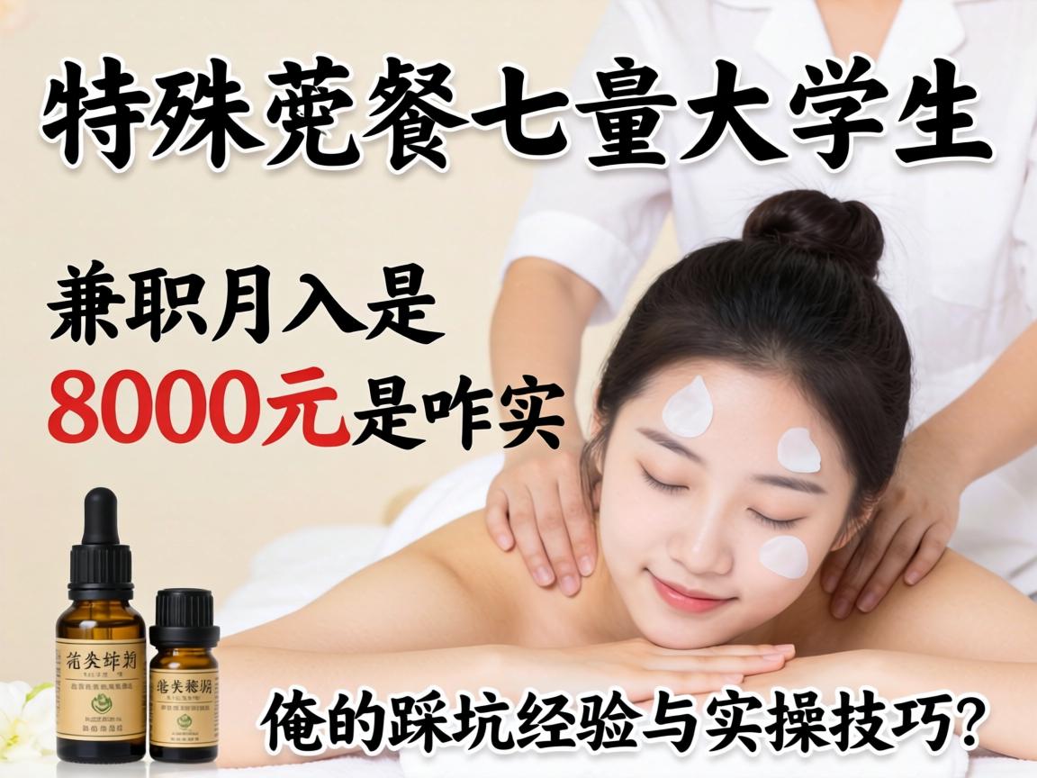 特殊精油按摩的女大学生,兼职月入8000元是咋实现的?分享俺的踩坑经验与实操技巧