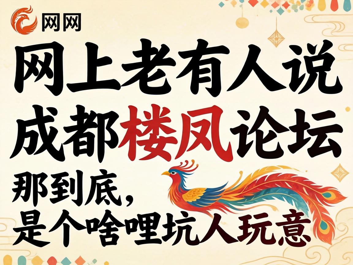 网上老有人说“成都楼凤论坛”，那到底是个啥哩坑人玩意儿？