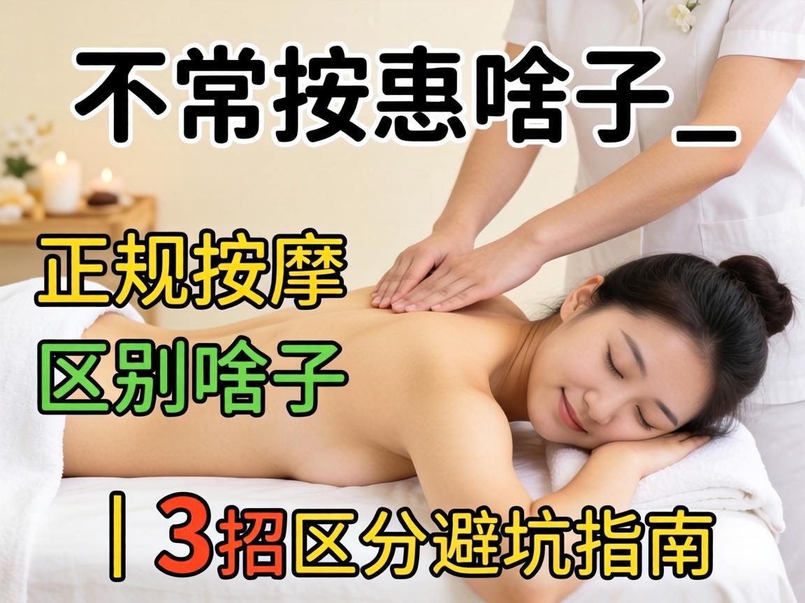 不正规按摩啥子意思_和正规按摩区别是啥子|3招区分避坑指南