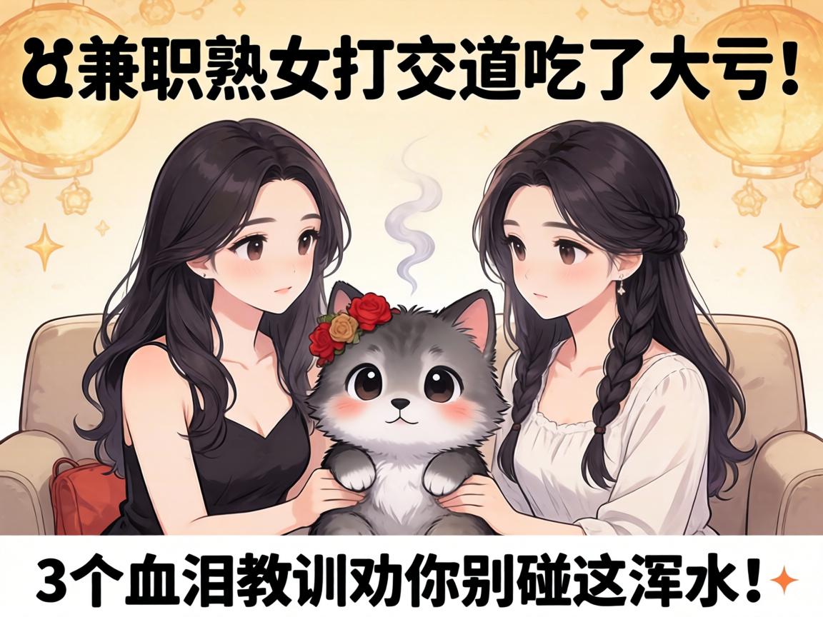 我和兼职熟女打交道吃了大亏！3个血泪教训劝你别碰这浑水！