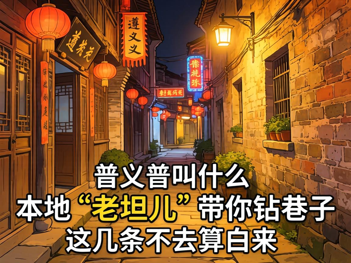 遵义晚上好玩的巷子叫什么？本地“老坦儿”带你钻巷子，这几条不去算白来！