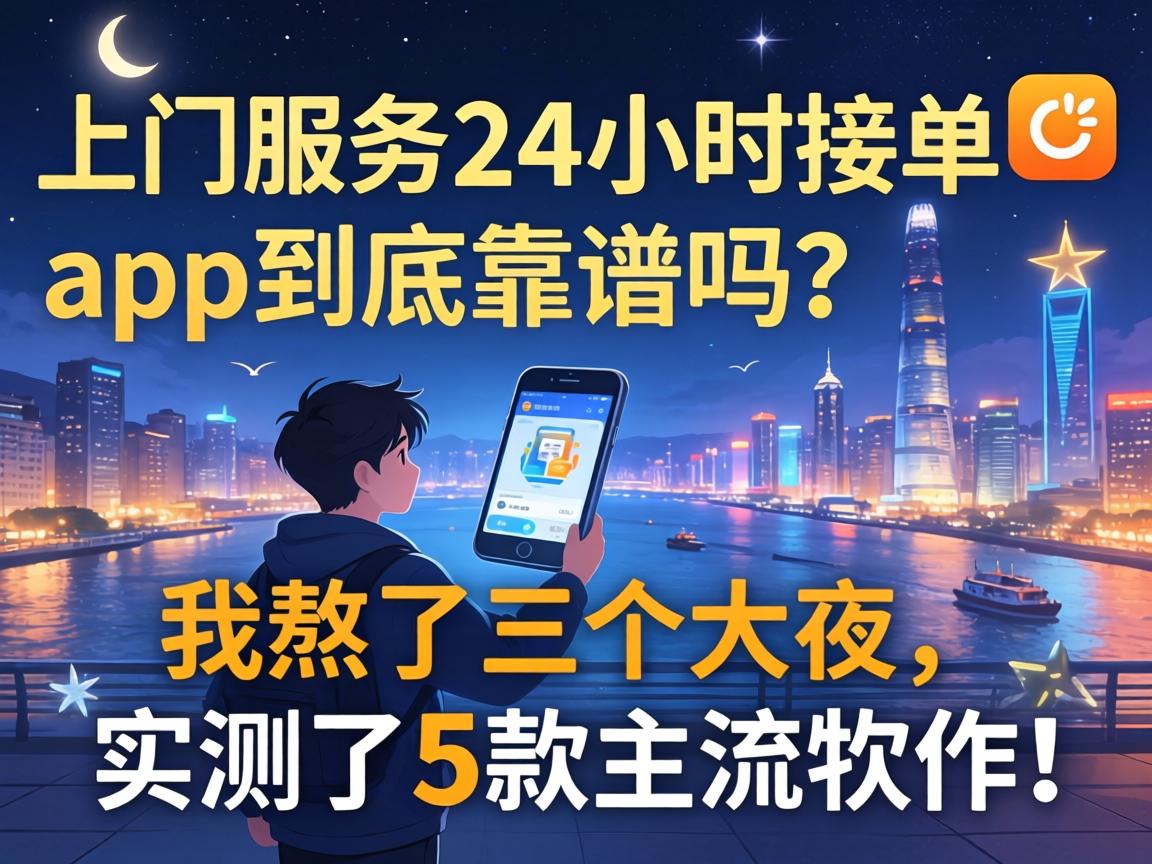 上门服务24小时接单app到底靠谱吗?我熬了三个大夜,实测了5款主流软件!