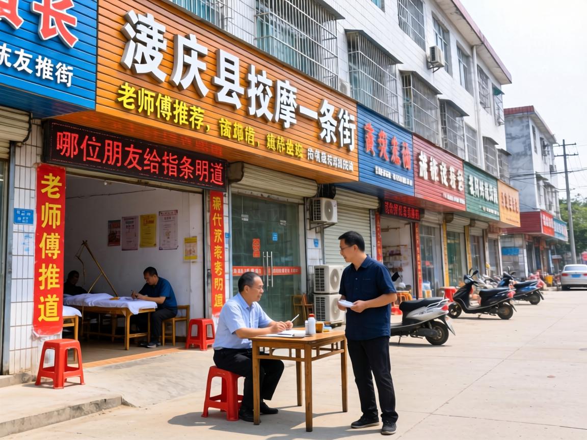 德庆县按摩一条街在哪里？有老师傅推荐吗，哪位朋友给指条明道儿！