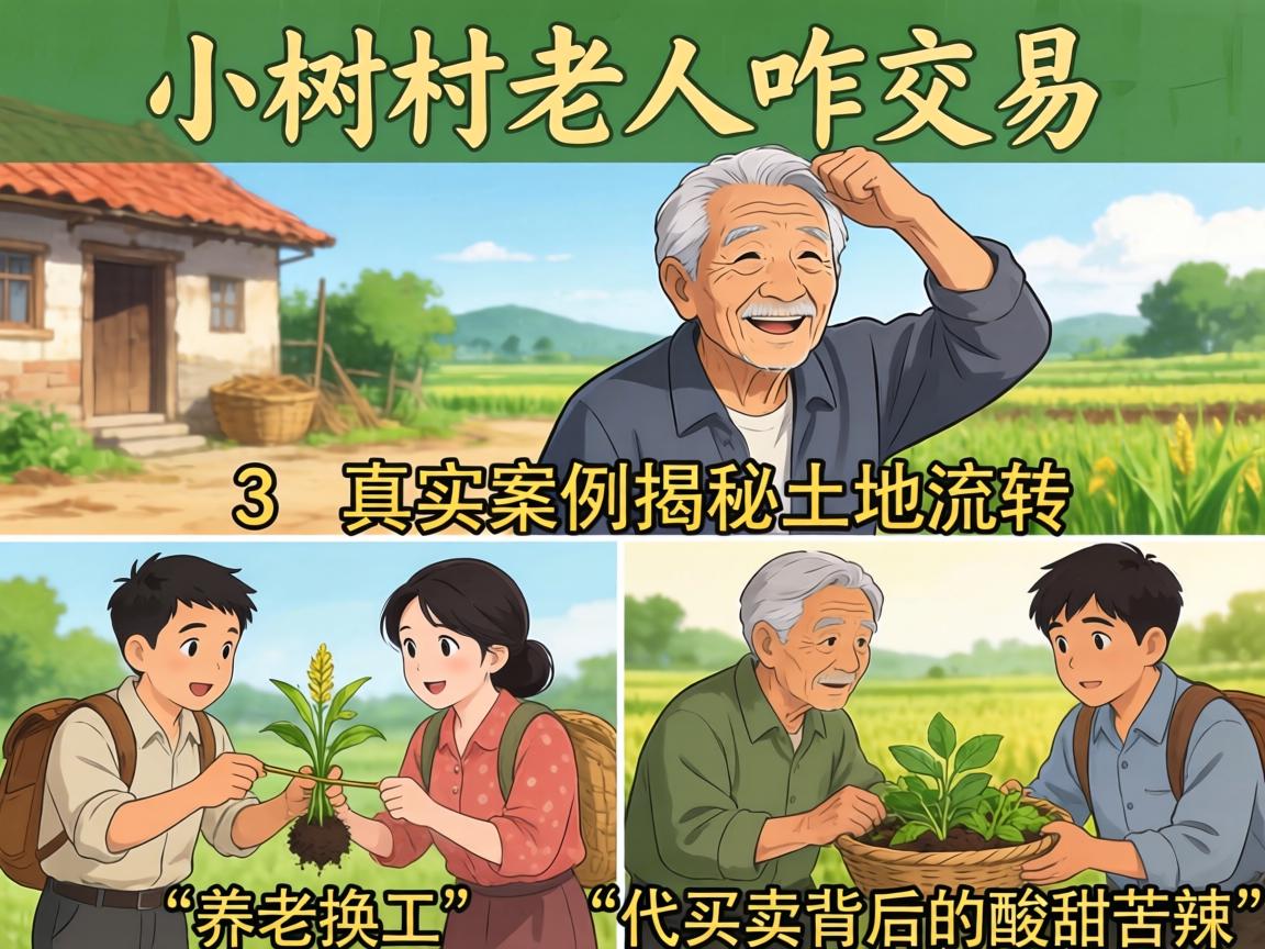 小树村老人咋交易?3个真实案例揭秘土地流转、养老换工与代买卖背后的酸甜苦辣