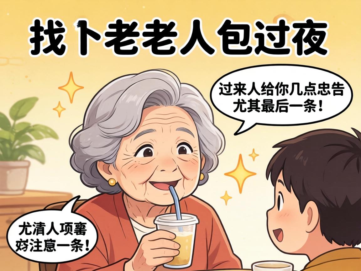 找个老女人包过夜的注意事项，过来人给你几点忠告，尤其最后一条！