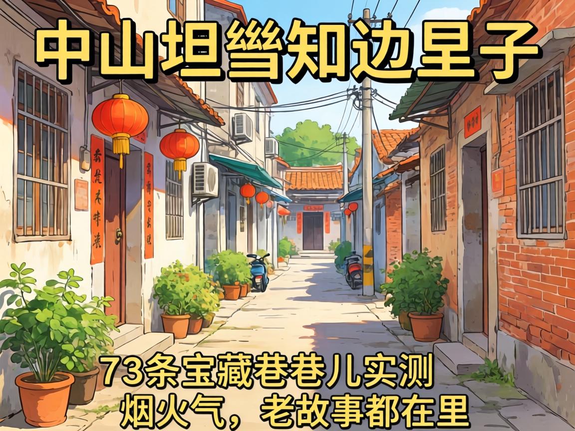 中山坦洲附近哪里有小巷子 | 3条宝藏巷巷儿实测，烟火气与老故事都在里头！