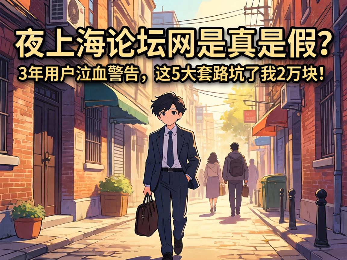 夜上海论坛网是真是假?3年用户泣血警告,这5大套路坑了我2万块!