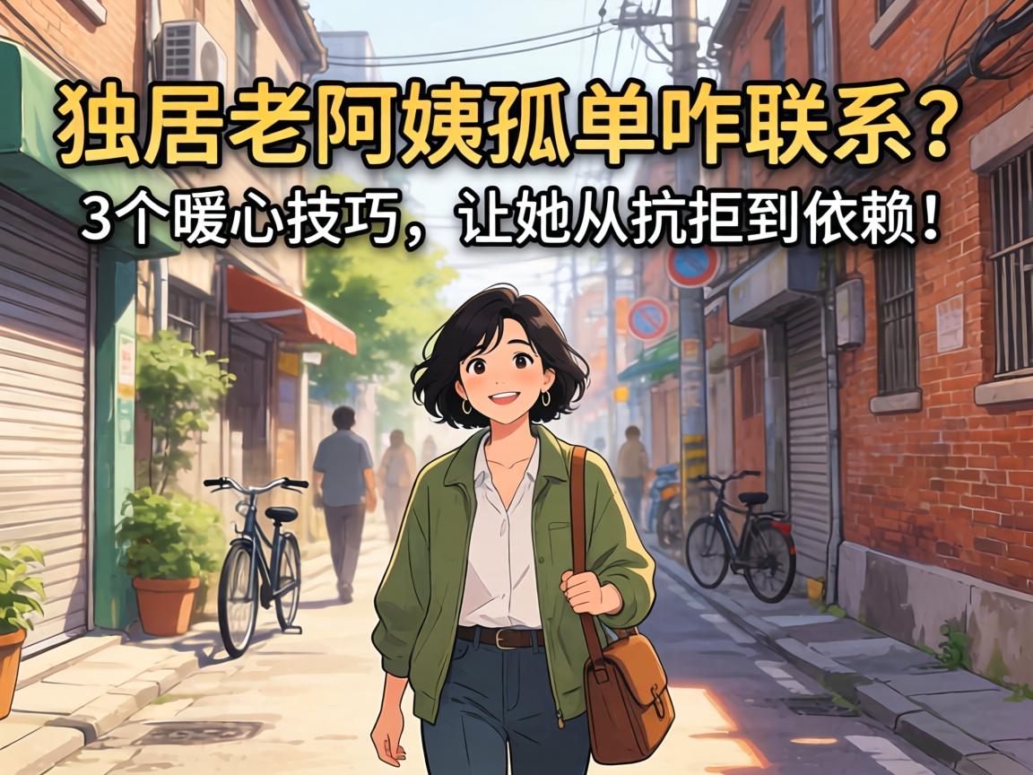 独居老阿姨孤单咋联系？3个暖心技巧，让她从抗拒到依赖！