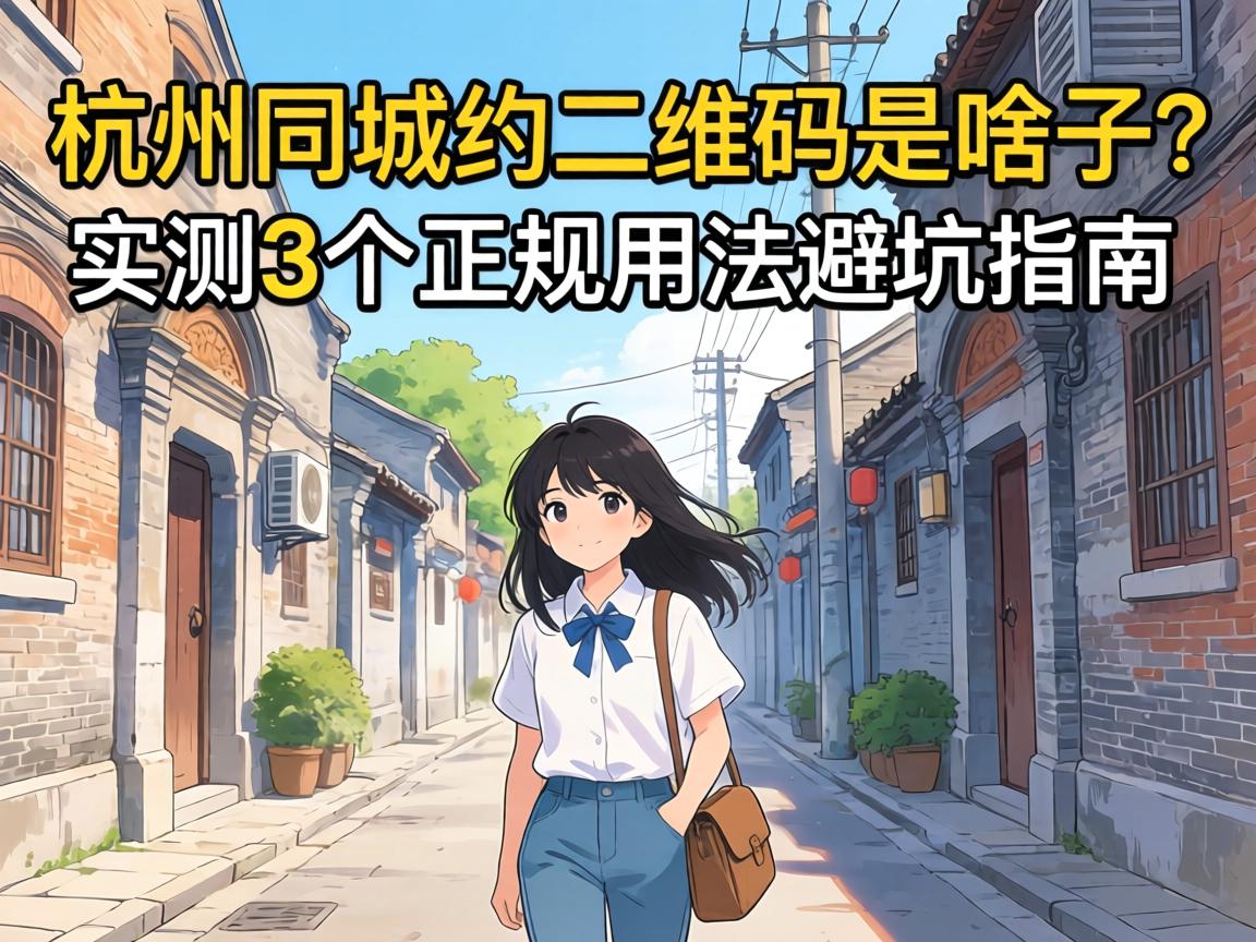 杭州同城约二维码是啥子？实测3个正规用法避坑指南