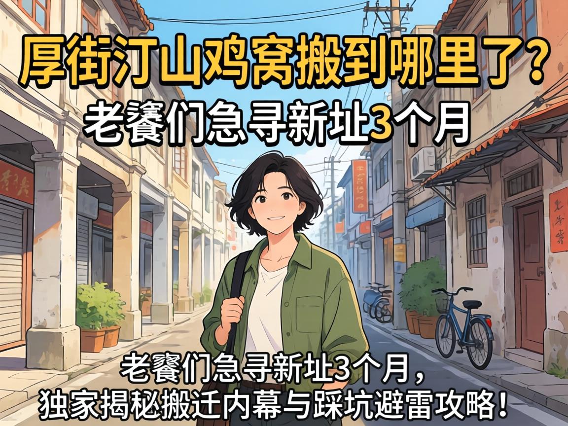 厚街汀山鸡窝搬到哪里了?老饕们急寻新址3个月,独家揭秘搬迁内幕与踩坑避雷攻略!