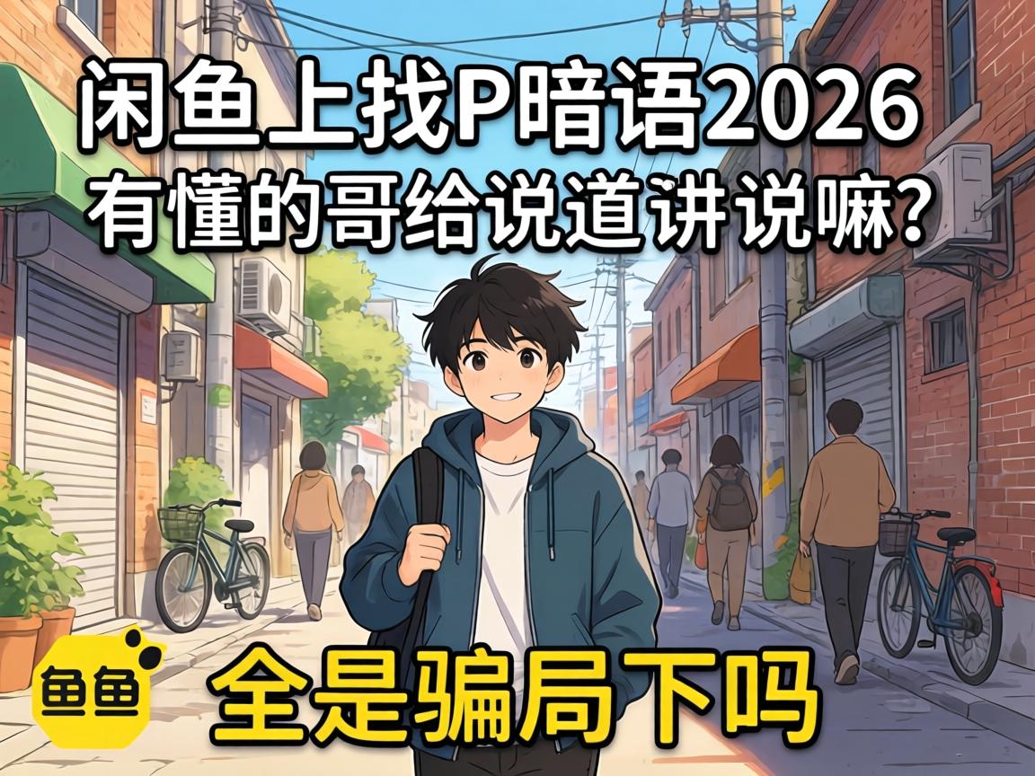 闲鱼上找P暗语2026,有懂的哥给说道说道嘛?全是骗子吗?