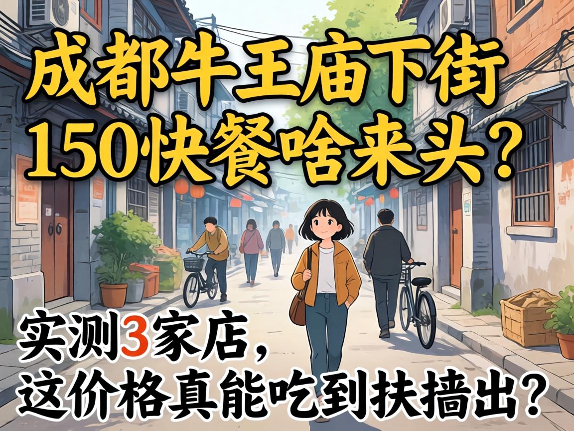 成都牛王庙下街150快餐啥来头?实测3家店,这价格真能吃到扶墙出?