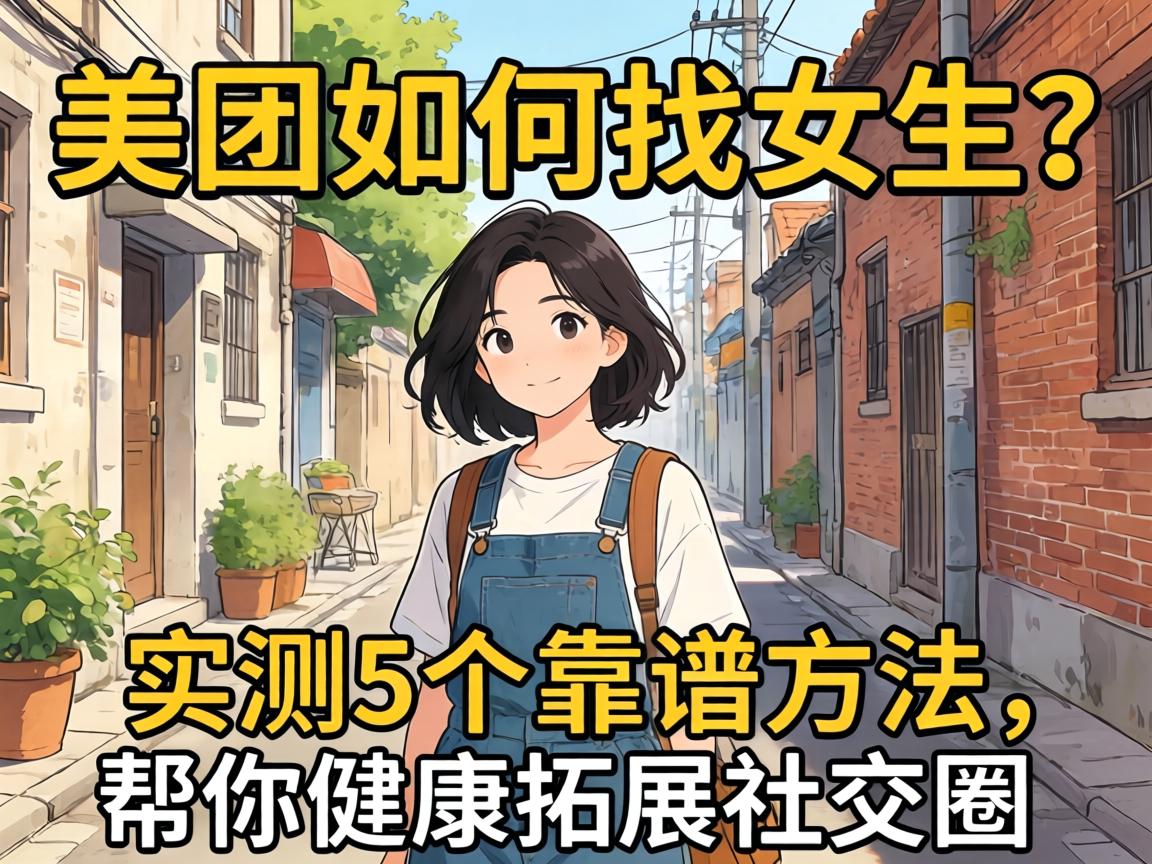 美团如何找女生？实测5个靠谱方法，帮你健康拓展社交圈
