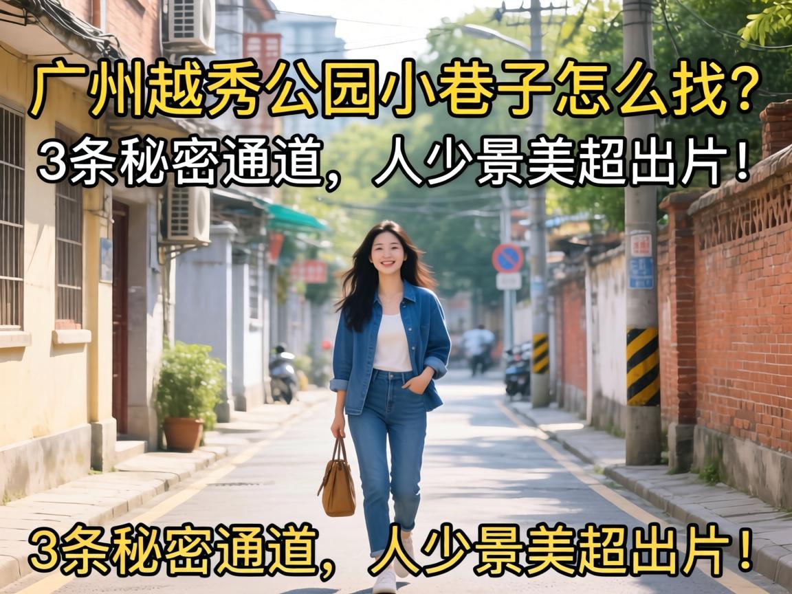 广州越秀公园小巷子怎么找？3条秘密通道，人少景美超出片！