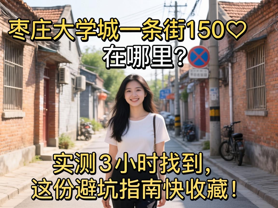 枣庄大学城一条街150在哪里？实测3小时找到，这份避坑指南快收藏！