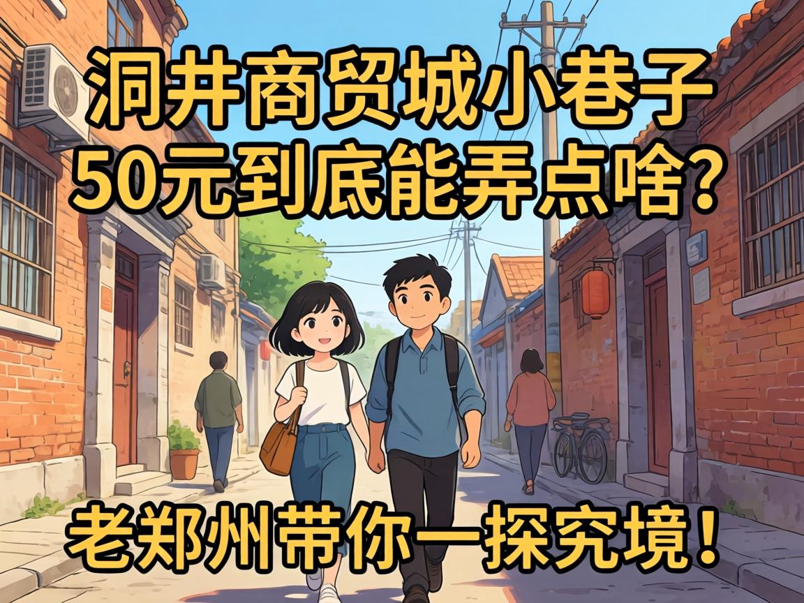 洞井商贸城小巷子50元到底能弄点啥？老郑州带你一探究竟！
