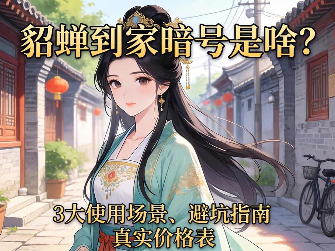 貂蝉到家暗号是啥？3大使用场景、避坑指南和真实价格表