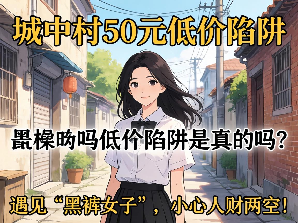 城中村50元低价陷阱是真的吗?遇见“黑裤女子”,小心人财两空!