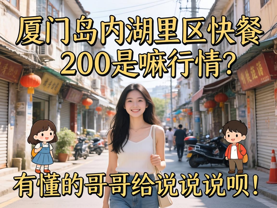 厦门岛内湖里区快餐200是嘛行情?有懂的哥哥给说说呗!