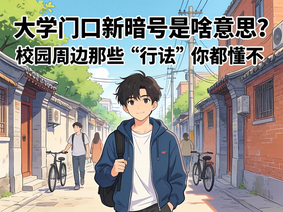 大学门口新暗号是啥意思?校园周边那些“行话”你都懂不?