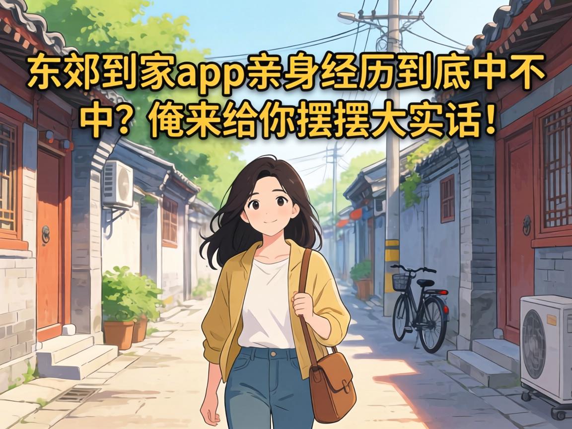 东郊到家app亲身经历到底中不中?俺来给你摆摆大实话!