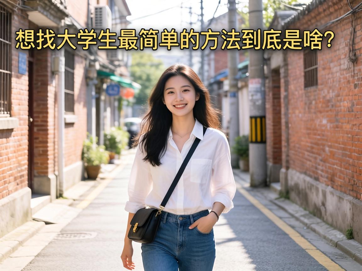 想找大学生最简单的方法到底是啥？