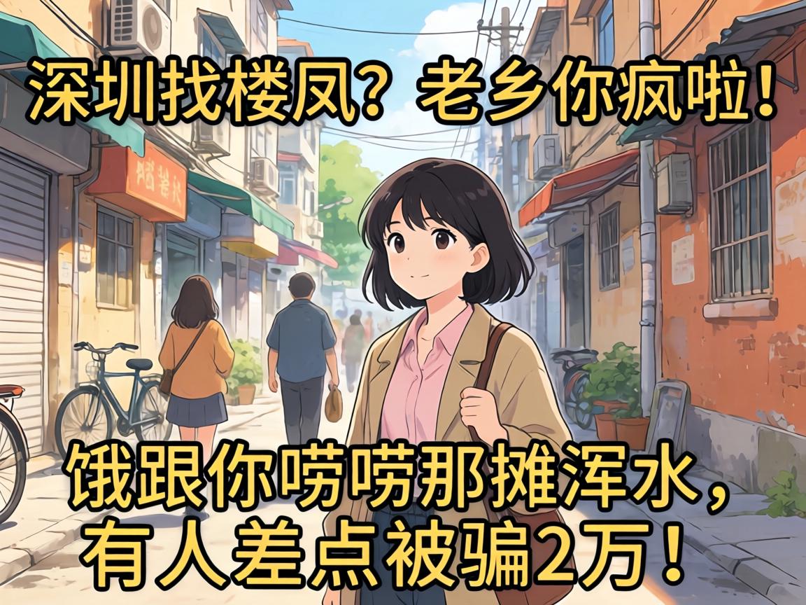 深圳找楼凤?老乡你疯啦!饿跟你唠唠那摊浑水,有人差点被骗2万!