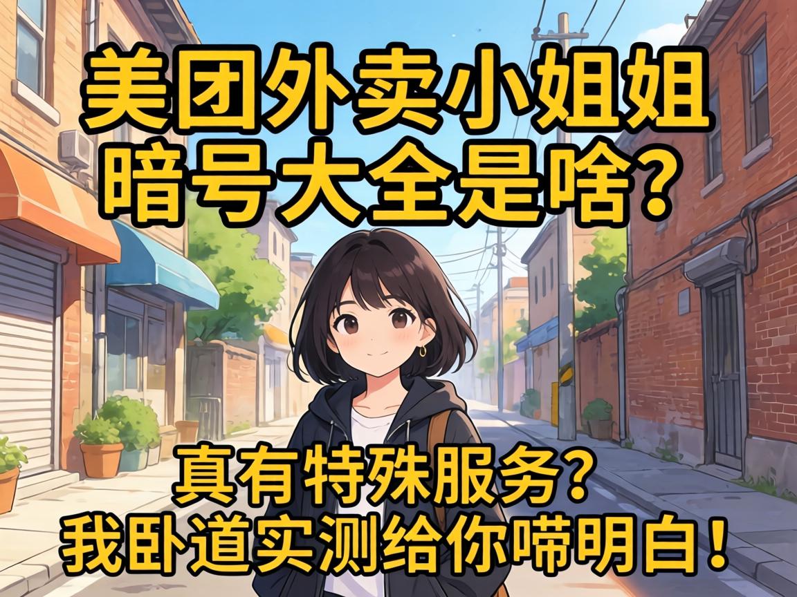 美团外卖小姐姐暗号大全是啥？真有特殊服务？我卧底实测给你唠明白！