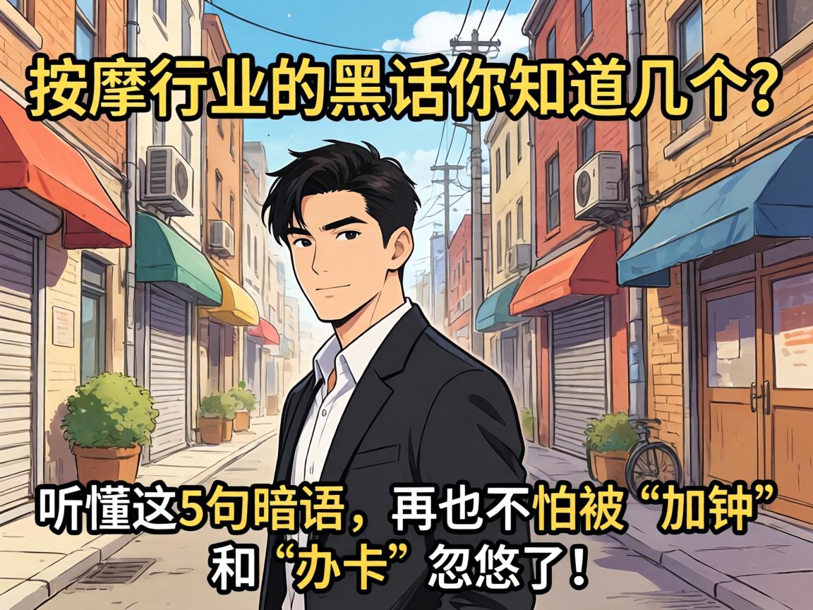 推拿行业的黑话你知道几个？？听懂这5句切口，，再也不怕被“加钟”和“办卡”忽悠了！