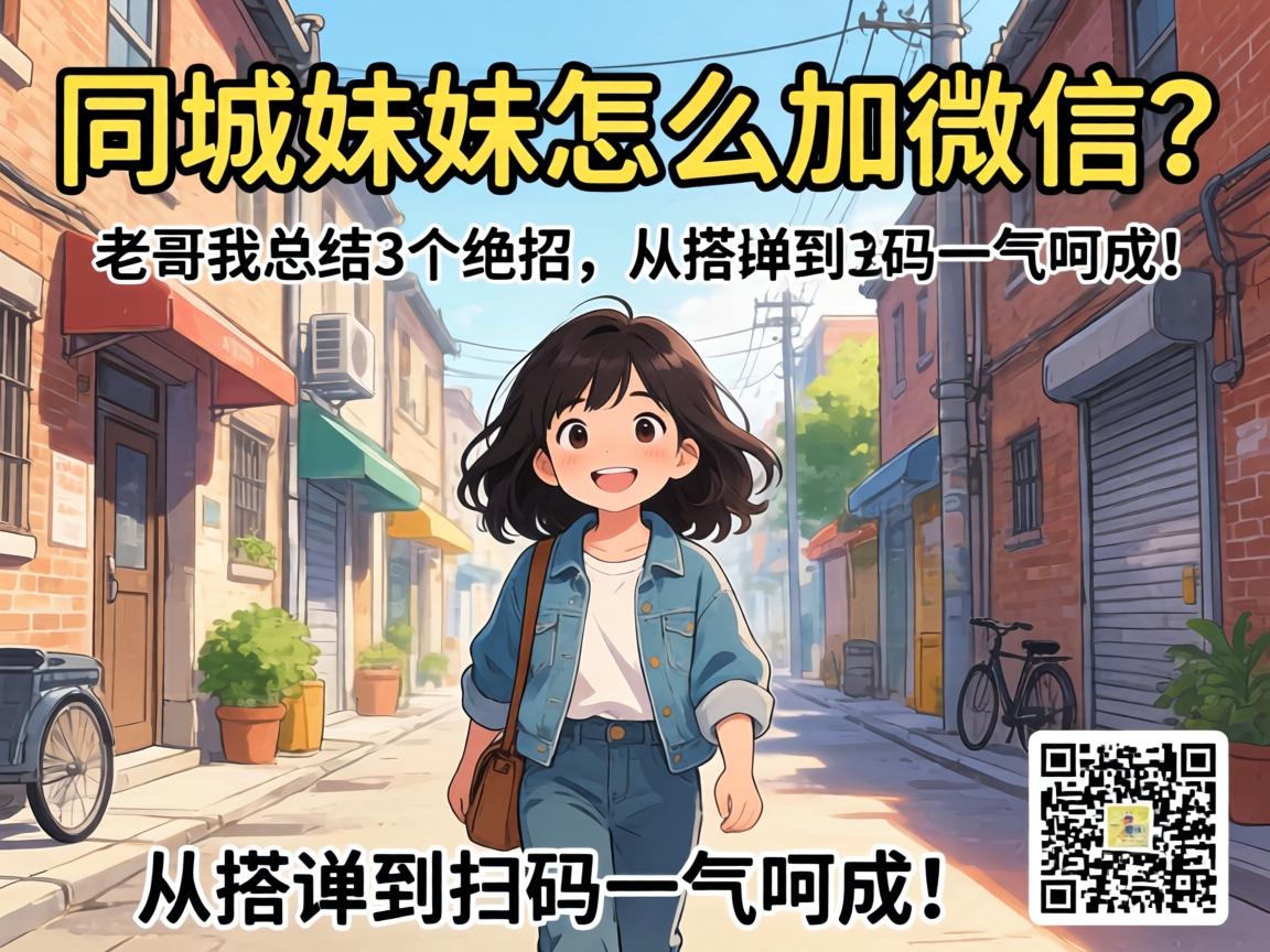 同城妹妹怎么加微信？？？？？老哥我总结3个绝招，，，，从搭讪到扫码一气呵成！