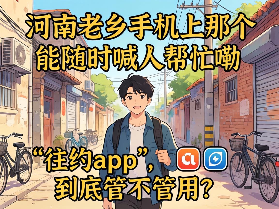 河南老乡手机上那个能随时喊人帮忙嘞“往约app”，到底管不管用？