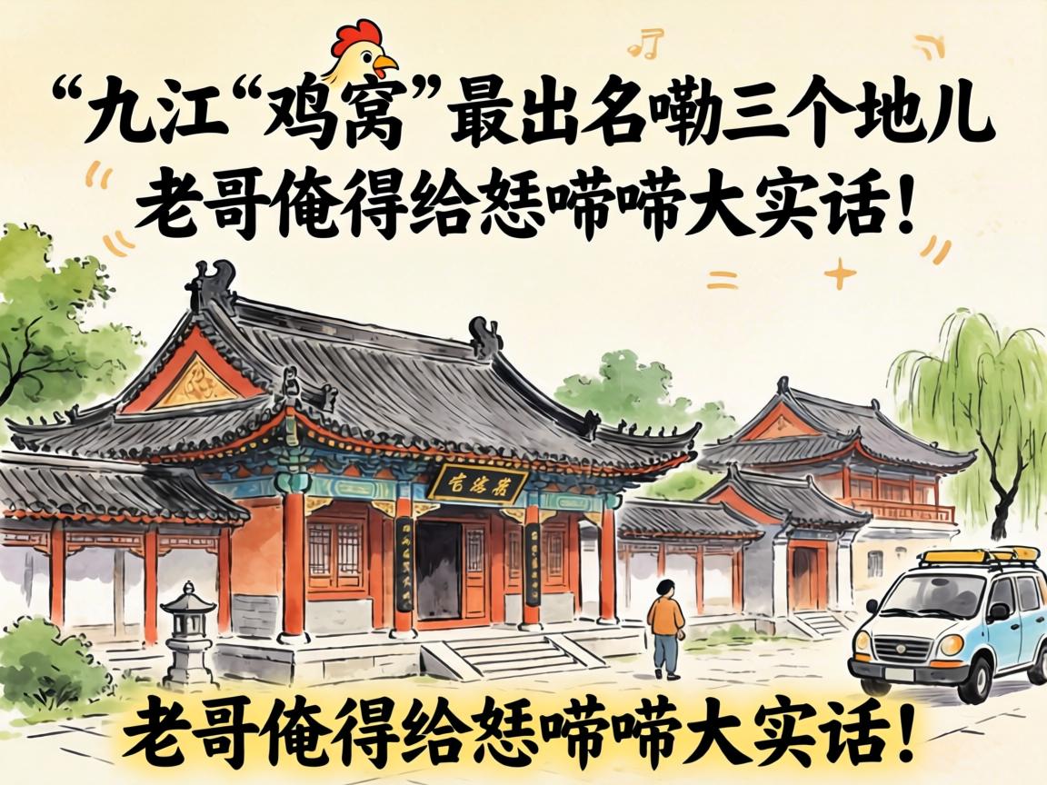 九江“鸡窝”最出名嘞三个地儿？老哥俺得给恁唠唠大实话！